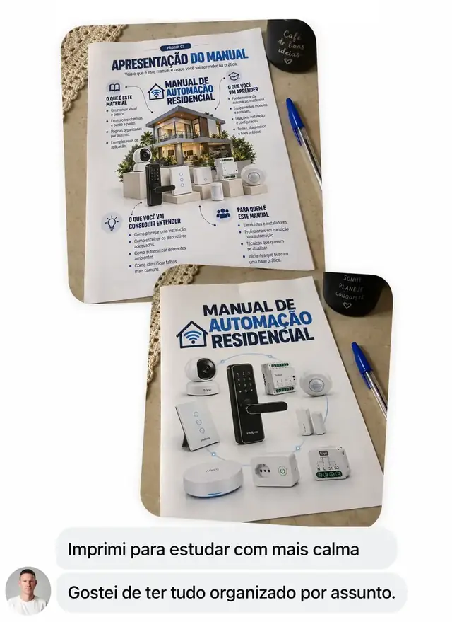 Depoimento de cliente 4 sobre o Manual de Automação Residencial