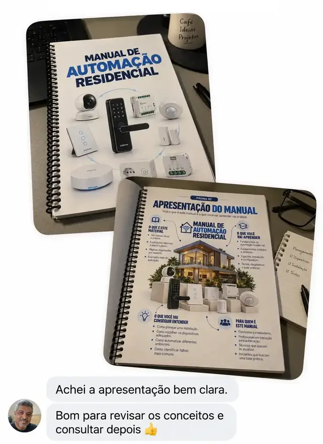 Depoimento de cliente 2 sobre o Manual de Automação Residencial