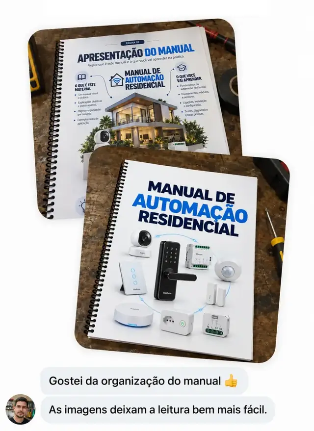 Depoimento de cliente 3 sobre o Manual de Automação Residencial